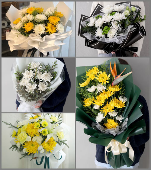 广东梅州市梅江区西郊街道西区村白事花束代送